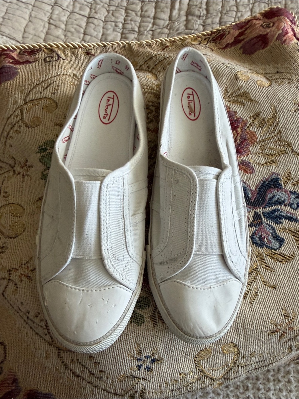 Talbots Women's Slip-On Sneakers - White 8 1/2 nwt